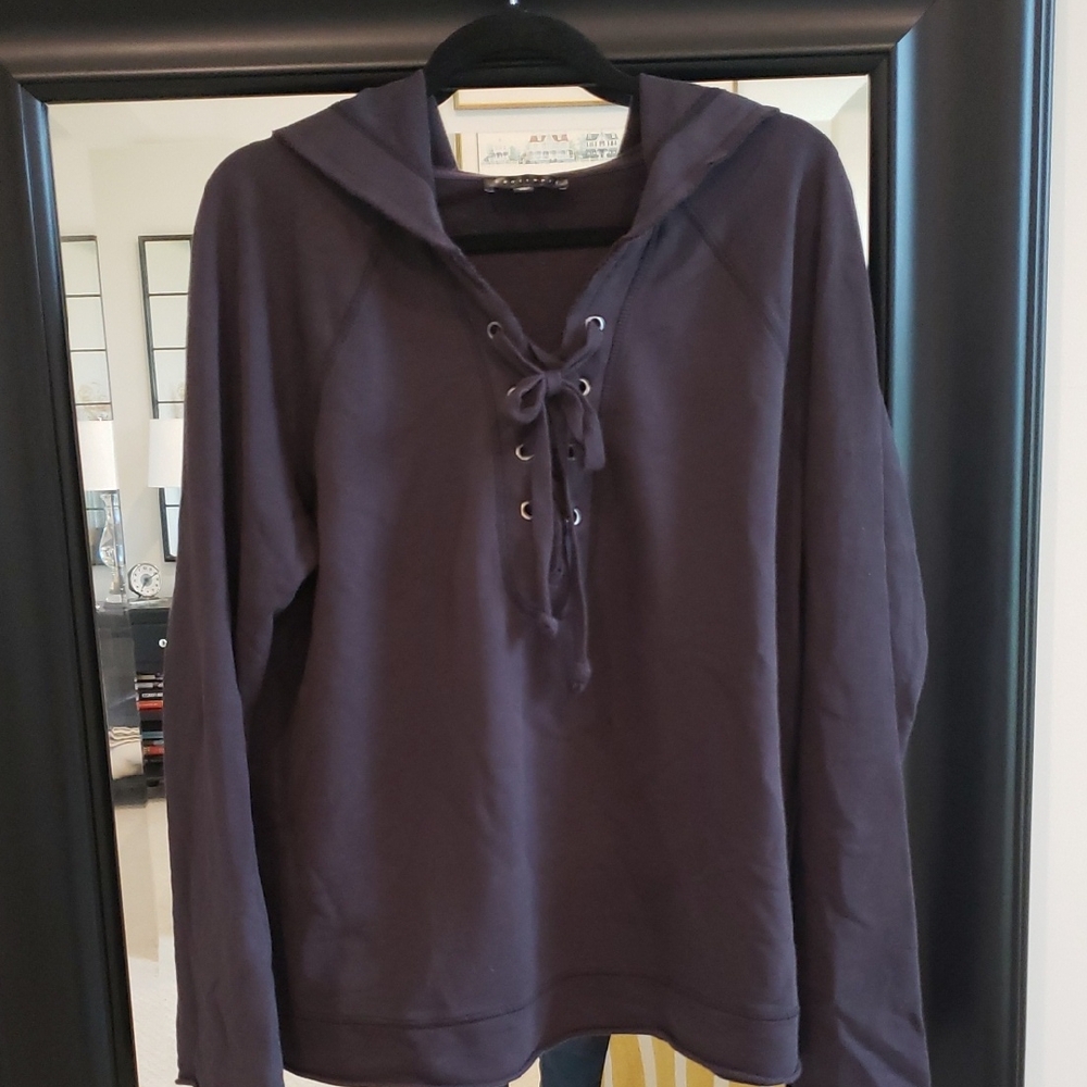 Sanctuary XL French Terry Hooded Top